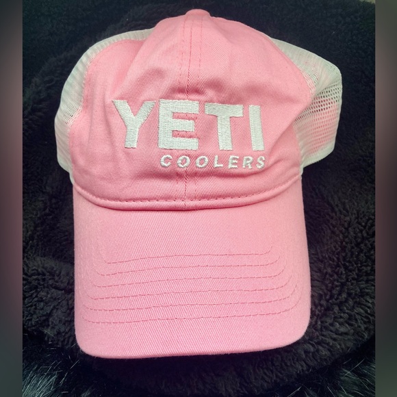 YETI Pink Trucker SnapBack Hat - Picture 2 of 8